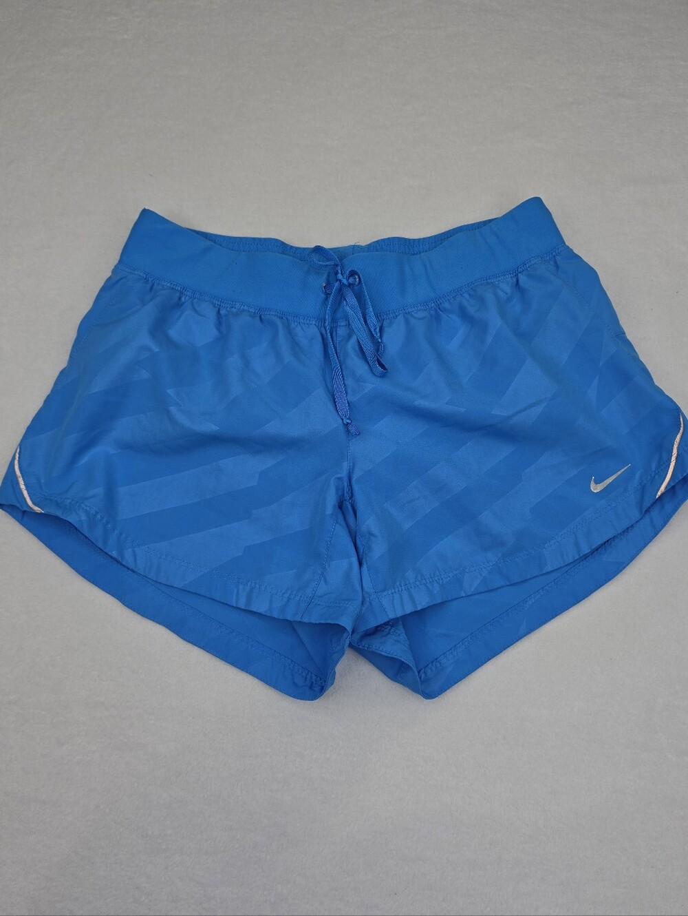 Nike Dri-Fit Women's Lined Running Shorts Blue Size Small Reflective Y-3363